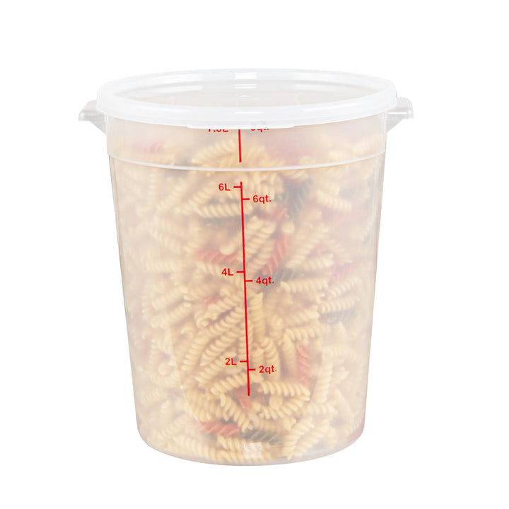 Restaurantware Met Lux Lids, Translucent, Plastic, Round, for 6 & 8 Quart Food Storage Container - Restaurant Equipment and Smallwares - Canadian Distribution - Ships Free Within Canada on Orders Above CAD $199