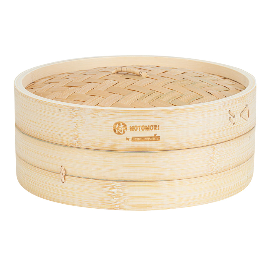 Restaurantware Motomori 10 x 10 x 4 Inch Steamer, Bamboo, Natural - Restaurant Equipment and Smallwares - Canadian Distribution