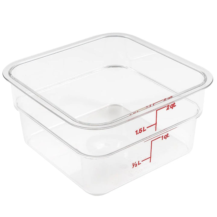 Cambro 2Qt Square Clear Camwear Food Storage Container - Restaurant Equipment and Smallwares - Canadian Distribution - Ships Free Within Canada on Orders Above CAD $199