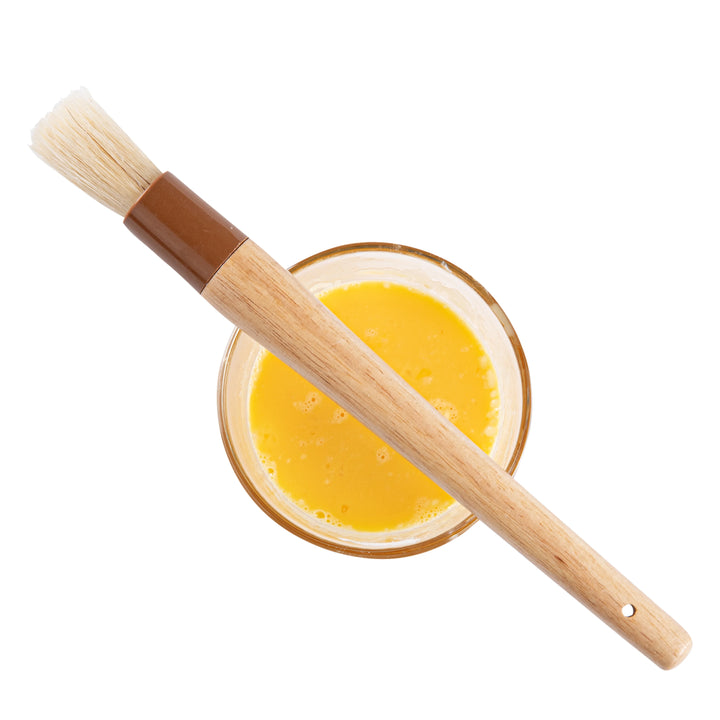 Restaurantware Pastry Tek 12In Natural Wood Pastry Brush, With Boar Bristle, 1In Wide - Restaurant Equipment and Smallwares - Canadian Distribution - Ships Free Within Canada on Orders Above CAD $199