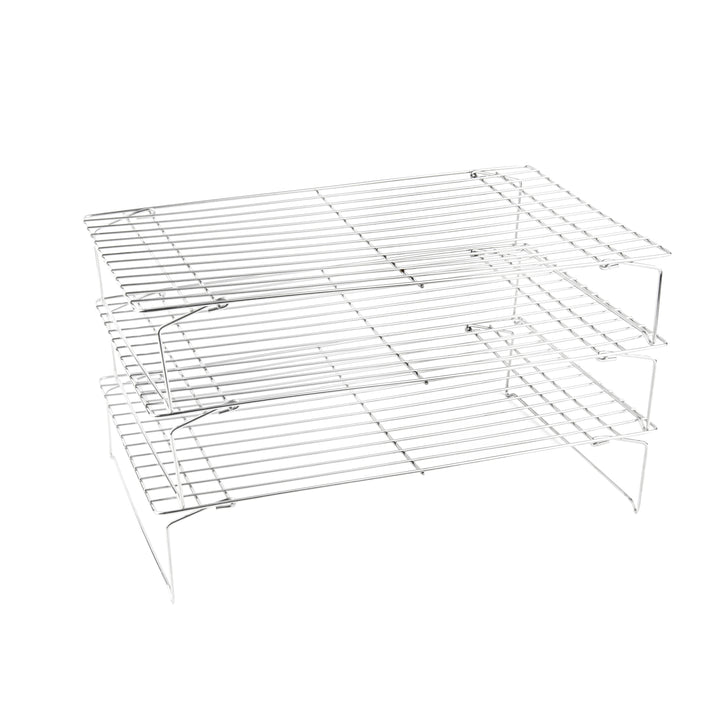 Restaurantware Met Lux 3-Tier Stackable Wire Cooling Rack Set, Stainless Steel, 15.75 x 9.75 x 8.25In - Restaurant Equipment and Smallwares - Canadian Distribution