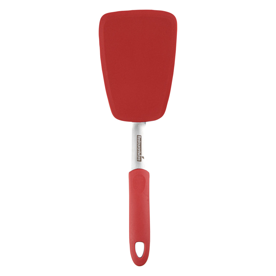 Restaurantware Comfy Grip 13.25In Solid Turner, Red, Silicone - Restaurant Equipment and Smallwares - Canadian Distribution - Ships Free Within Canada on Orders Above CAD $199