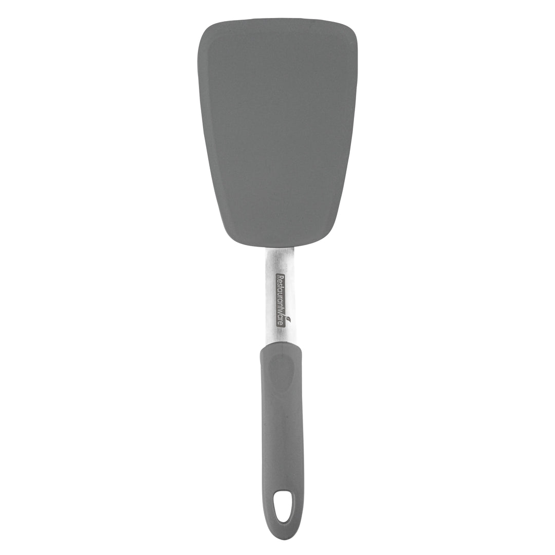 Restaurantware Comfy Grip 13.25In Solid Turner, Gray, Silicone - Restaurant Equipment and Smallwares - Canadian Distribution - Ships Free Within Canada on Orders Above CAD $199