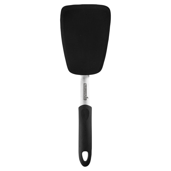 Restaurantware Comfy Grip 13.25In Solid Turner, Black, Silicone - Restaurant Equipment and Smallwares - Canadian Distribution - Ships Free Within Canada on Orders Above CAD $199