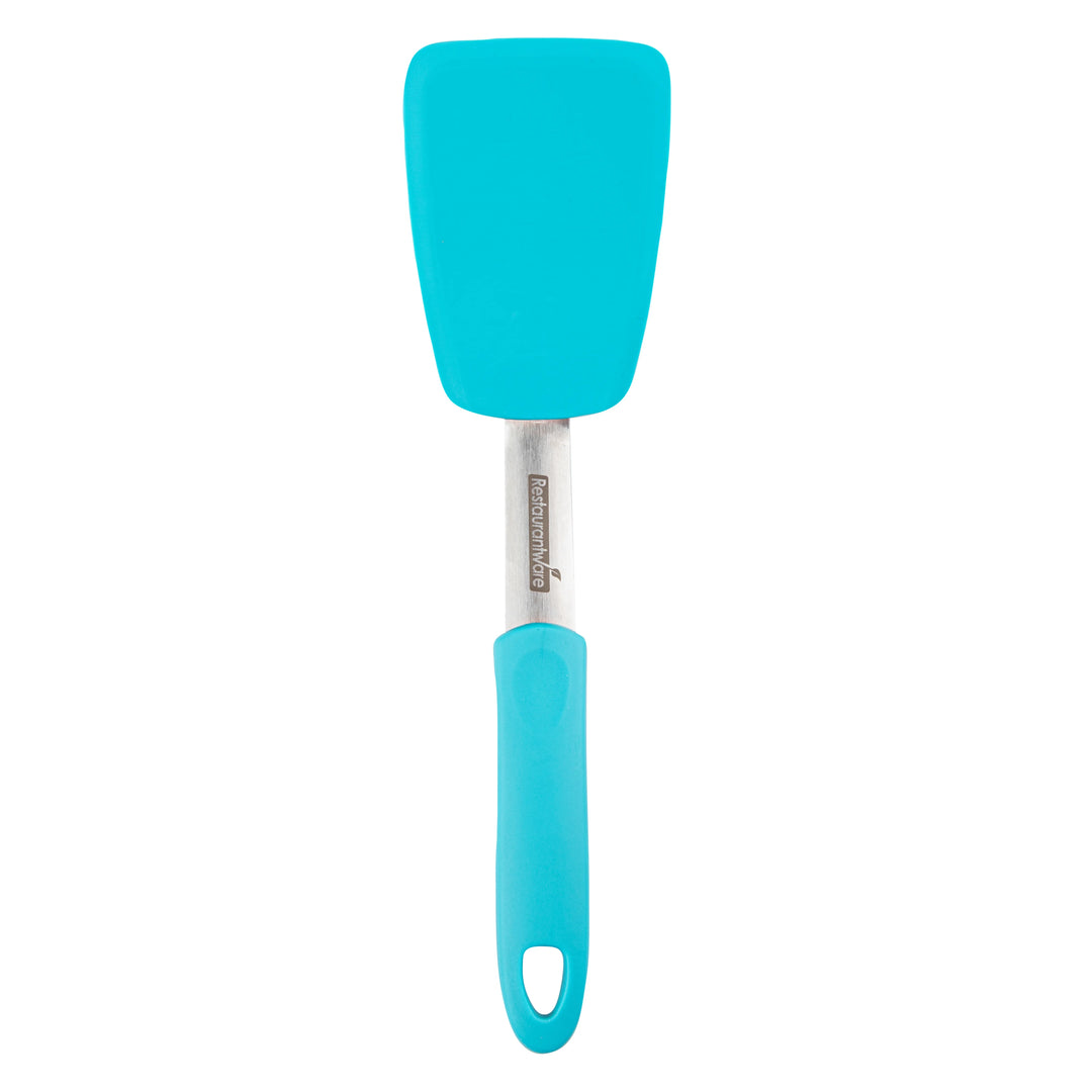 Restaurantware Comfy Grip 12In Solid Turner, Turquoise, Silicone - Restaurant Equipment and Smallwares - Canadian Distribution - Ships Free Within Canada on Orders Above CAD $199