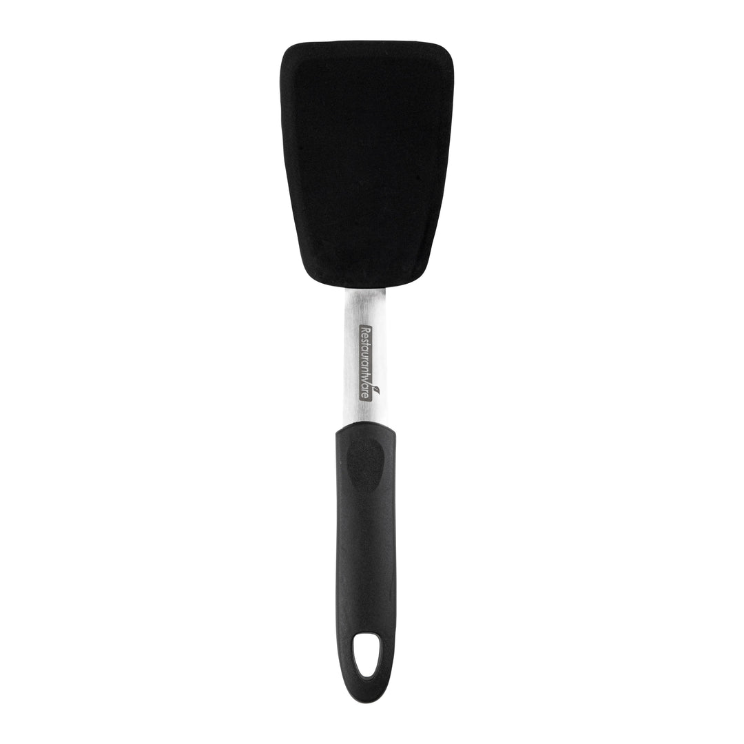 Restaurantware Comfy Grip 12In Solid Turner, Black, Silicone - Restaurant Equipment and Smallwares - Canadian Distribution - Ships Free Within Canada on Orders Above CAD $199