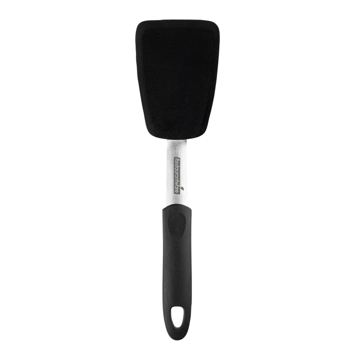 Restaurantware Comfy Grip 12In Solid Turner, Black, Silicone - Restaurant Equipment and Smallwares - Canadian Distribution - Ships Free Within Canada on Orders Above CAD $199