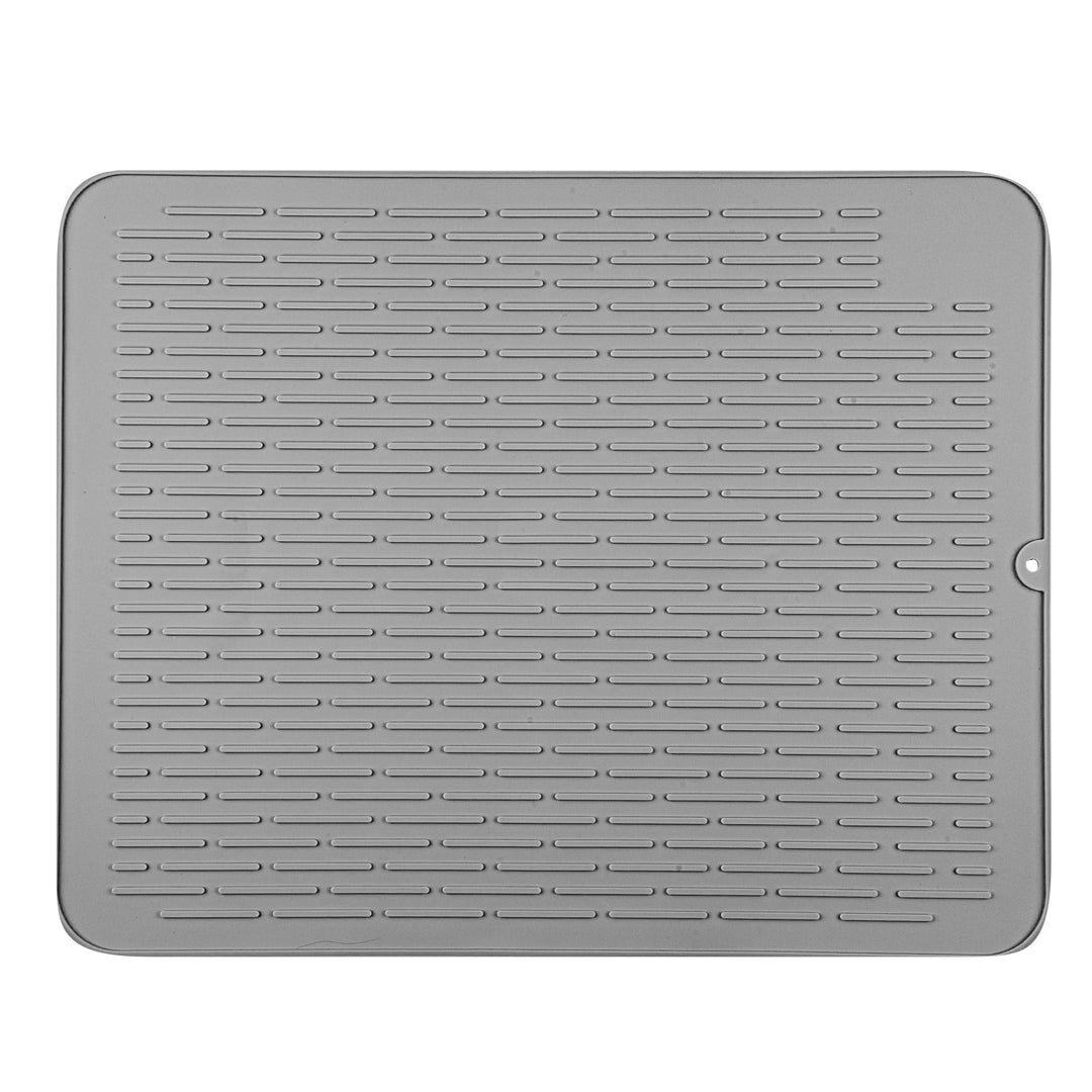 Restaurantware Comfy Grip Gray Silicone Drying Mat, Rectangular, 23 x 18In - Restaurant Equipment and Smallwares - Canadian Distribution