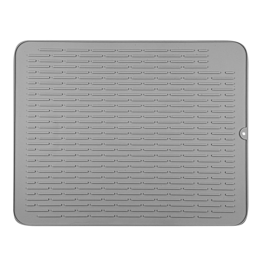 Restaurantware Comfy Grip Gray Silicone Drying Mat, Rectangular, 23 x 18In - Restaurant Equipment and Smallwares - Canadian Distribution