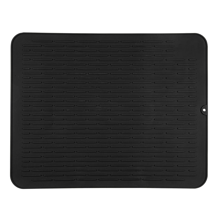 Restaurantware Comfy Grip Black Silicone Drying Mat, Rectangular, 23 x 18In - Restaurant Equipment and Smallwares - Canadian Distribution