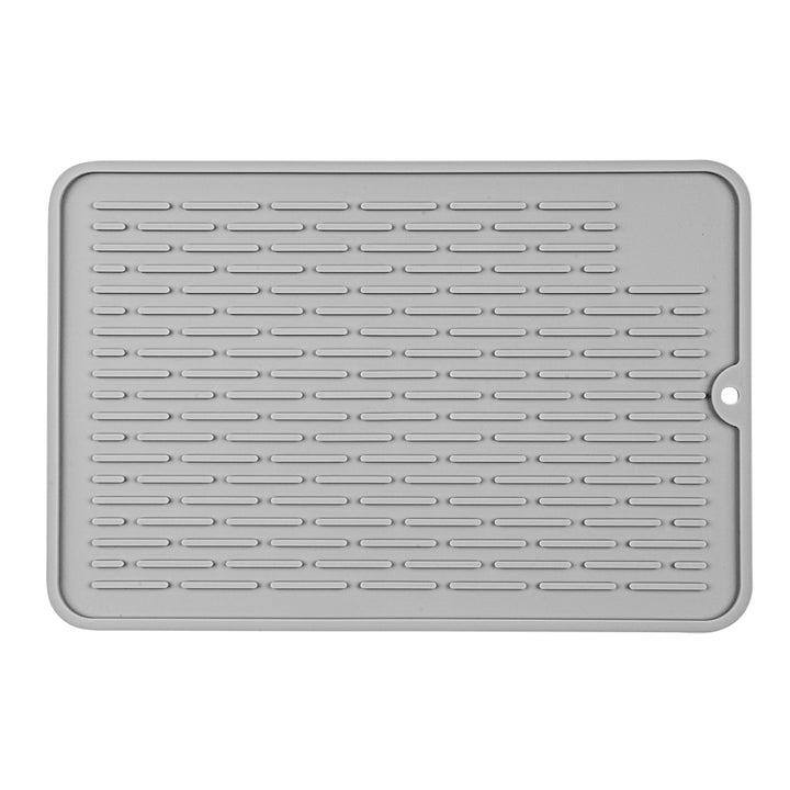 Restaurantware Comfy Grip Gray Silicone Drying Mat, Rectangular, 11.75 x 7.75In - Restaurant Equipment and Smallwares - Canadian Distribution