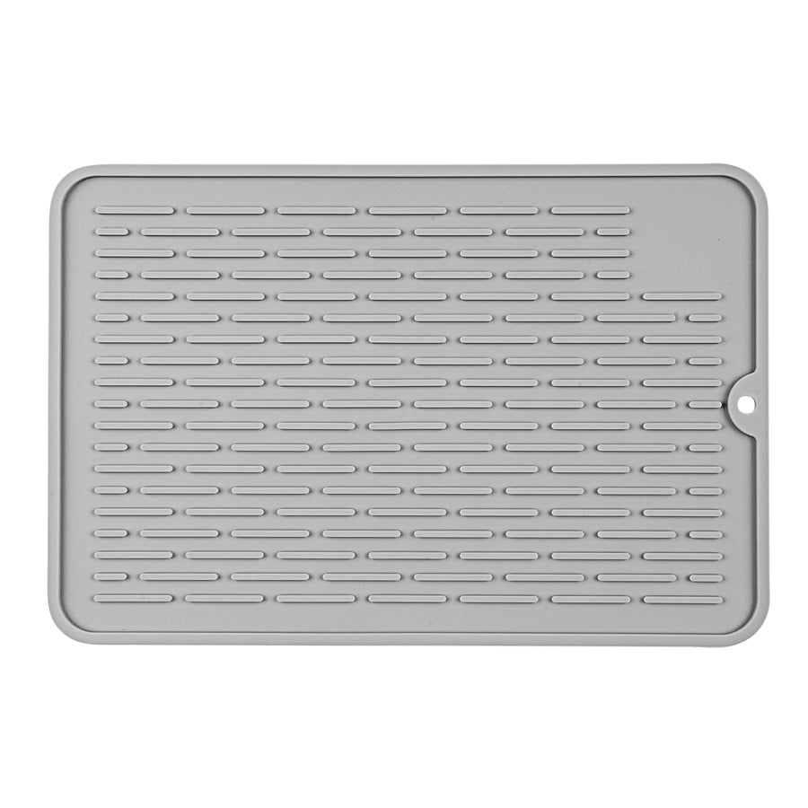 Restaurantware Comfy Grip Gray Silicone Drying Mat, Rectangular, 11.75 x 7.75In - Restaurant Equipment and Smallwares - Canadian Distribution