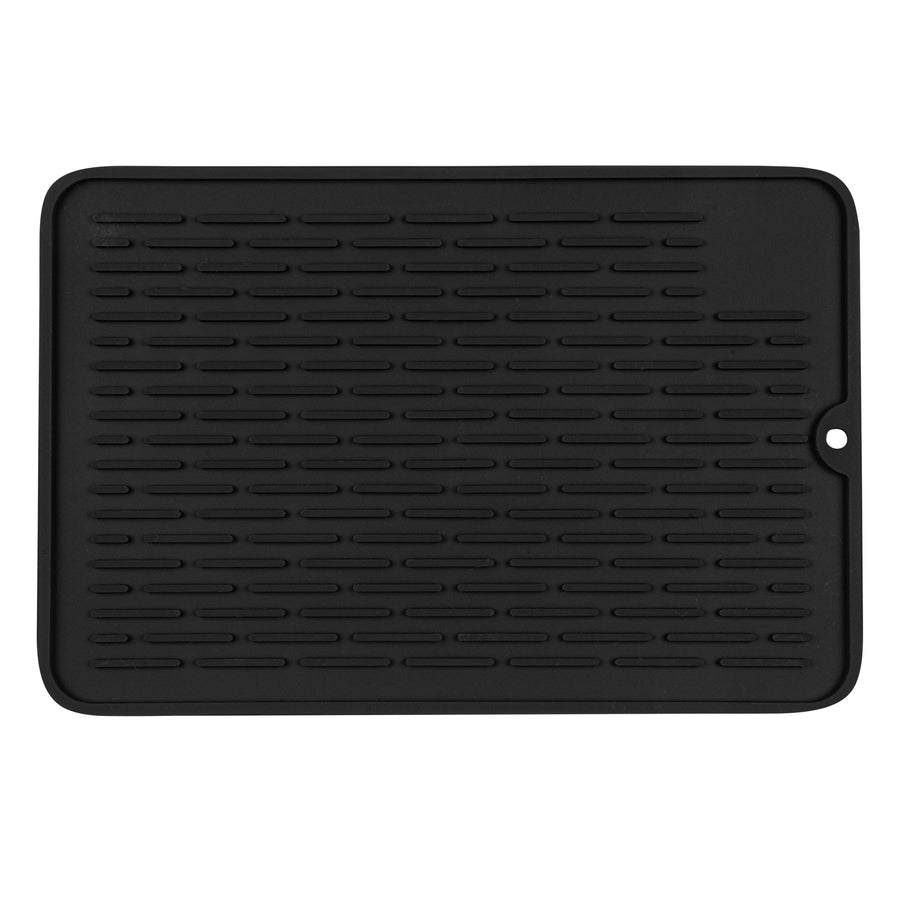 Restaurantware Comfy Grip Black Silicone Drying Mat, Rectangular, 11.75 x 7.75In - Restaurant Equipment and Smallwares - Canadian Distribution