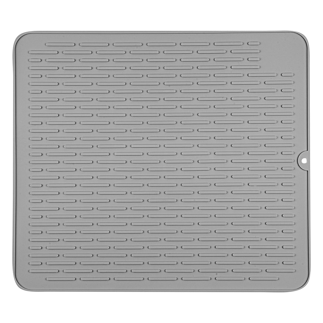 Restaurantware Comfy Grip Gray Silicone Drying Mat, Rectangular, 17.75 x 15.75In - Restaurant Equipment and Smallwares - Canadian Distribution
