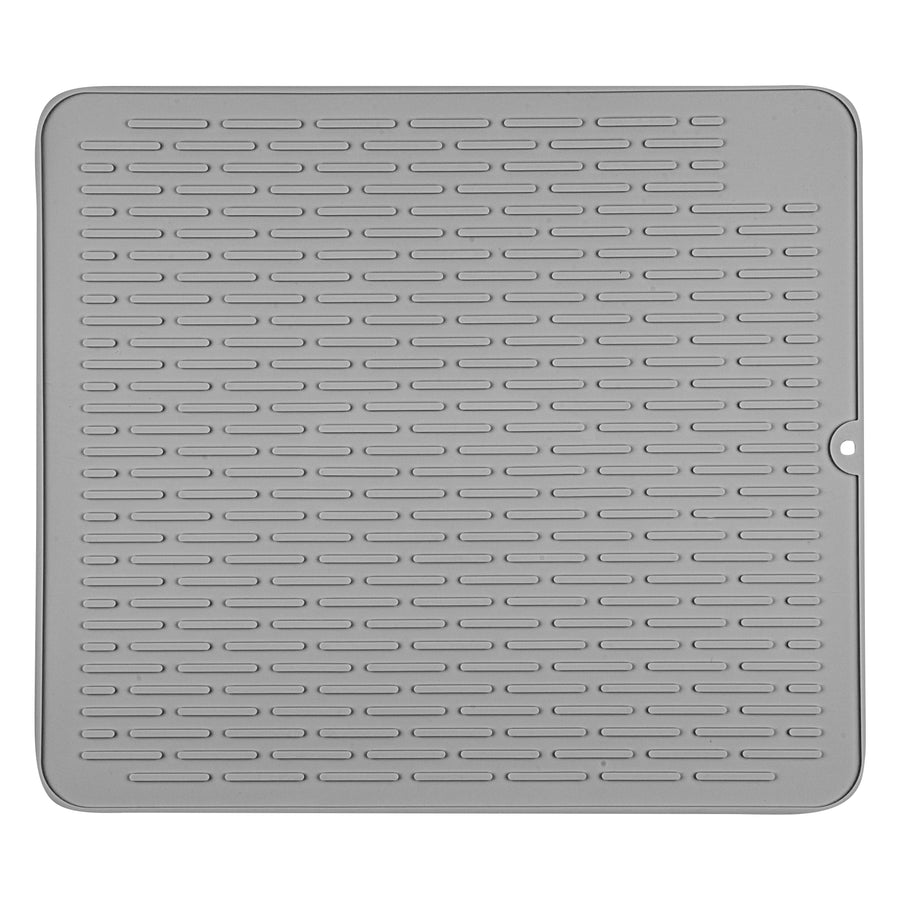 Restaurantware Comfy Grip Gray Silicone Drying Mat, Rectangular, 17.75 x 15.75In - Restaurant Equipment and Smallwares - Canadian Distribution