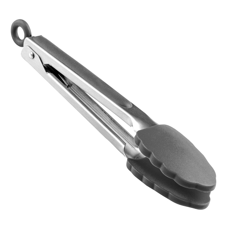 Restaurantware Met Lux Gray Stainless Steel Scalloped Tong, 9 x 1.50 x 1In - Restaurant Equipment and Smallwares - Canadian Distribution