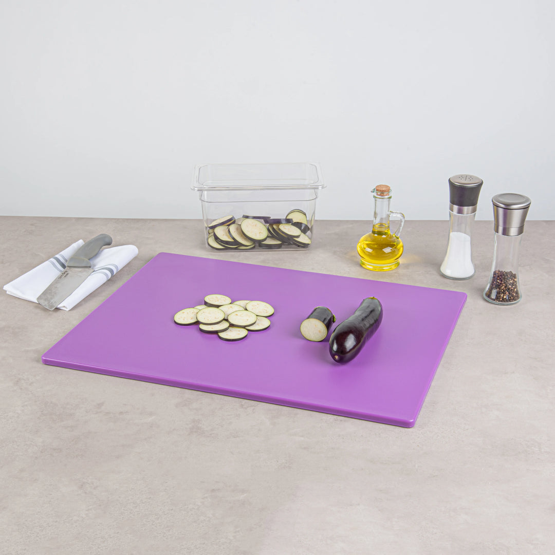 Restaurantware RW Base Cutting Boards, Purple, 24 x 18 Inch, Plastic - Restaurant Equipment and Smallwares - Canadian Distribution - Ships Free Within Canada on Orders Above CAD $199
