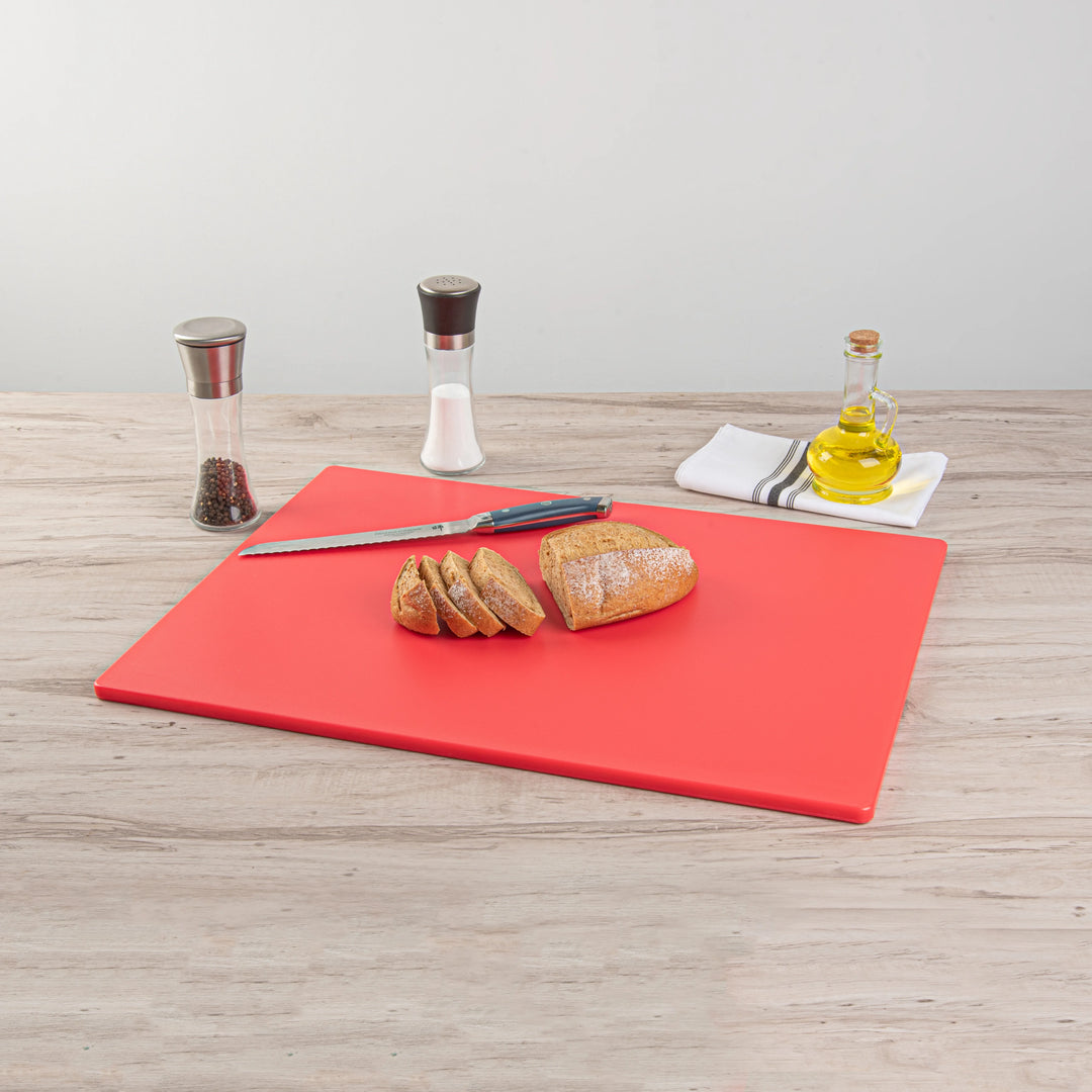 Restaurantware RW Base Cutting Boards, Red, 24 x 18 Inch, Plastic - Restaurant Equipment and Smallwares - Canadian Distribution - Ships Free Within Canada on Orders Above CAD $199