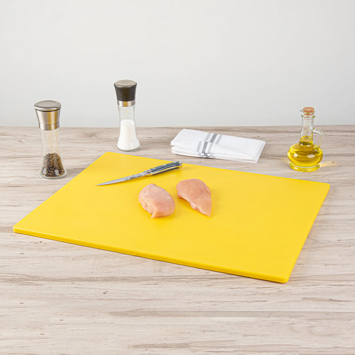 Restaurantware RW Base Cutting Boards, Yellow, 24 x 18 Inch, Plastic - Restaurant Equipment and Smallwares - Canadian Distribution - Ships Free Within Canada on Orders Above CAD $199