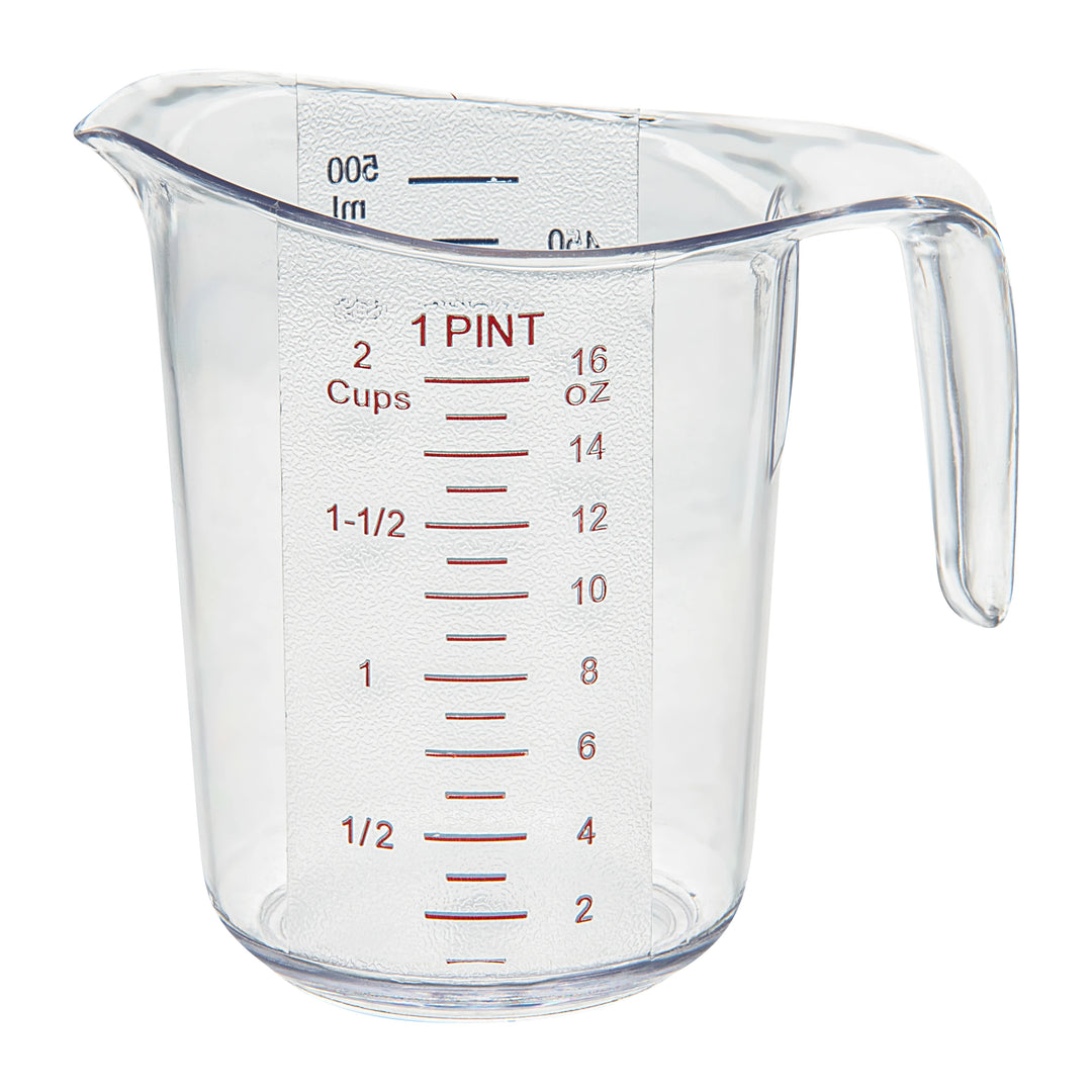 Restaurantware RW Base 1Qt Clear Plastic Measuring Cups, 5.25 x 3.75 x 5In - Restaurant Equipment and Smallwares - Canadian Distribution