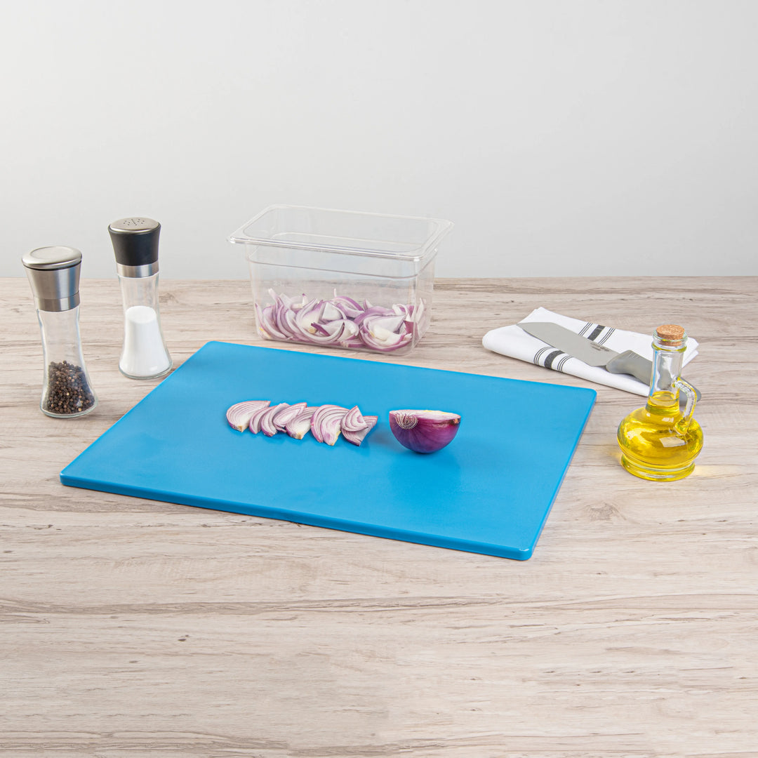 Restaurantware RW Base Cutting Boards, Blue, 20 x 15 Inch, Plastic - Restaurant Equipment and Smallwares - Canadian Distribution - Ships Free Within Canada on Orders Above CAD $199