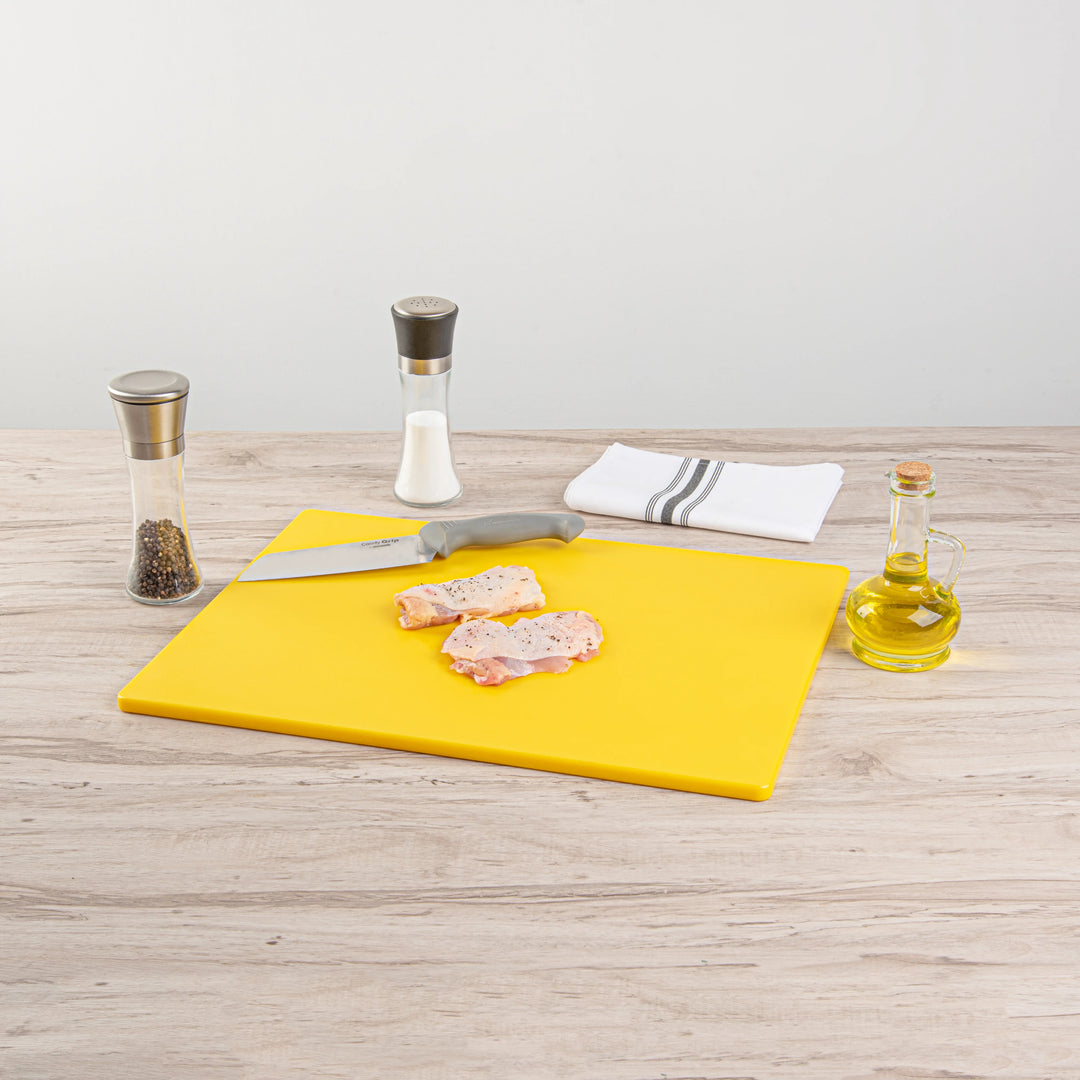 Restaurantware RW Base Cutting Boards, Yellow, 20 x 15 Inch, Plastic - Restaurant Equipment and Smallwares - Canadian Distribution - Ships Free Within Canada on Orders Above CAD $199