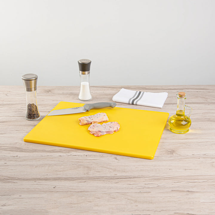 Restaurantware RW Base Cutting Boards, Yellow, 20 x 15 Inch, Plastic - Restaurant Equipment and Smallwares - Canadian Distribution - Ships Free Within Canada on Orders Above CAD $199