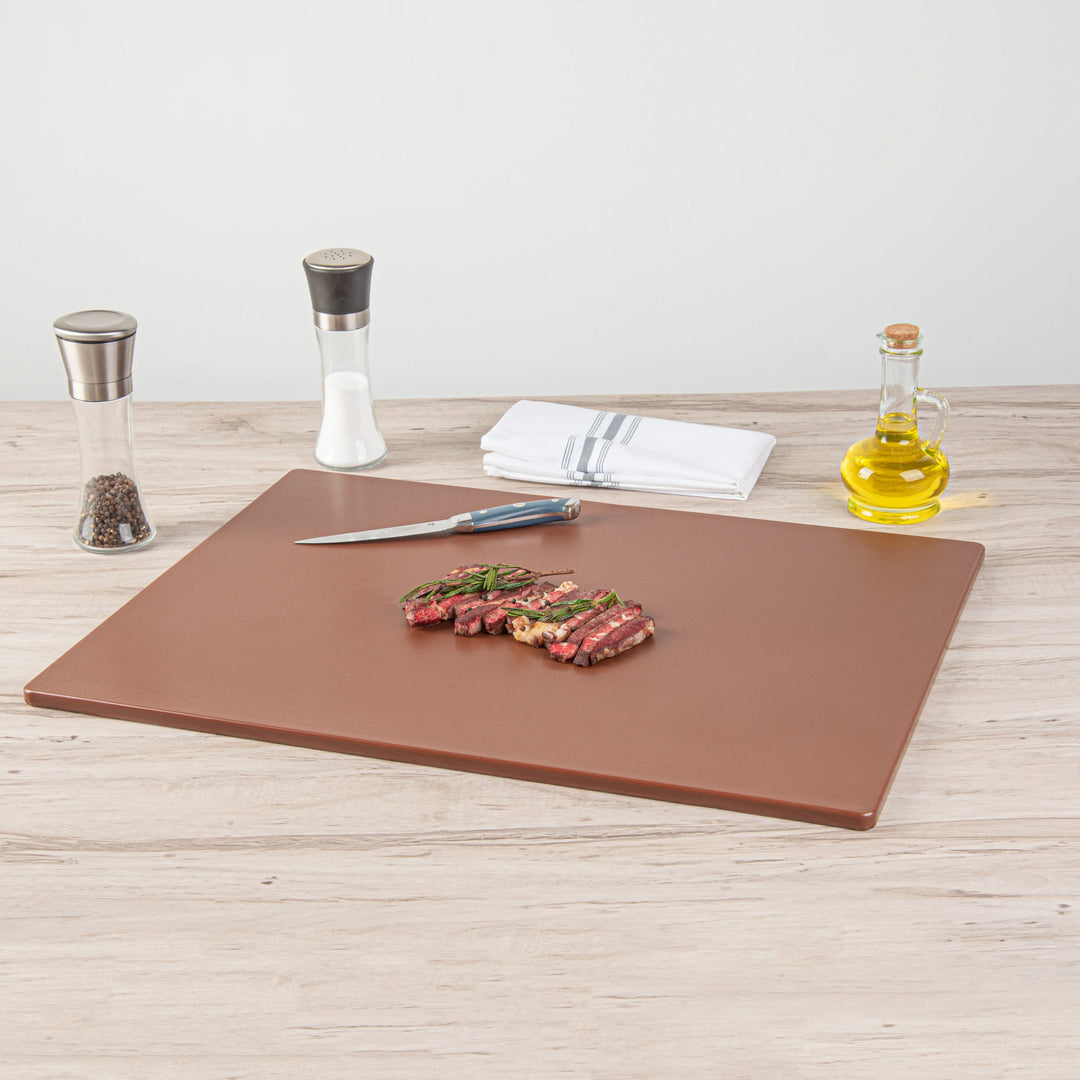 Restaurantware RW Base Cutting Boards, Brown, 24 x 18 Inch, Plastic - Restaurant Equipment and Smallwares - Canadian Distribution - Ships Free Within Canada on Orders Above CAD $199
