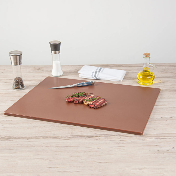 Restaurantware RW Base Cutting Boards, Brown, 24 x 18 Inch, Plastic - Restaurant Equipment and Smallwares - Canadian Distribution - Ships Free Within Canada on Orders Above CAD $199