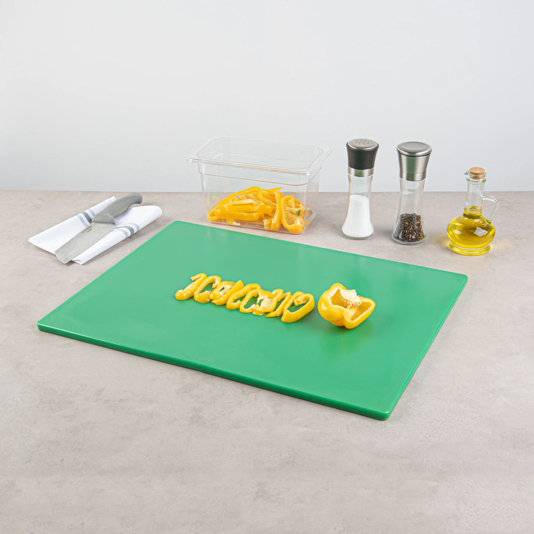 Restaurantware RW Base Cutting Boards, Green, 24 x 18 Inch, Plastic - Restaurant Equipment and Smallwares - Canadian Distribution - Ships Free Within Canada on Orders Above CAD $199