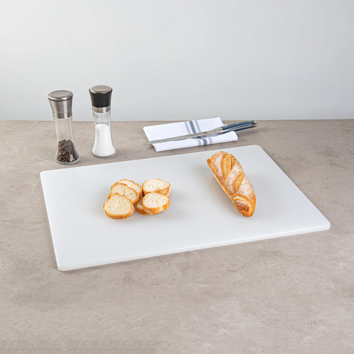 Restaurantware RW Base Cutting Boards, White, 24 x 18 Inch, Plastic - Restaurant Equipment and Smallwares - Canadian Distribution - Ships Free Within Canada on Orders Above CAD $199