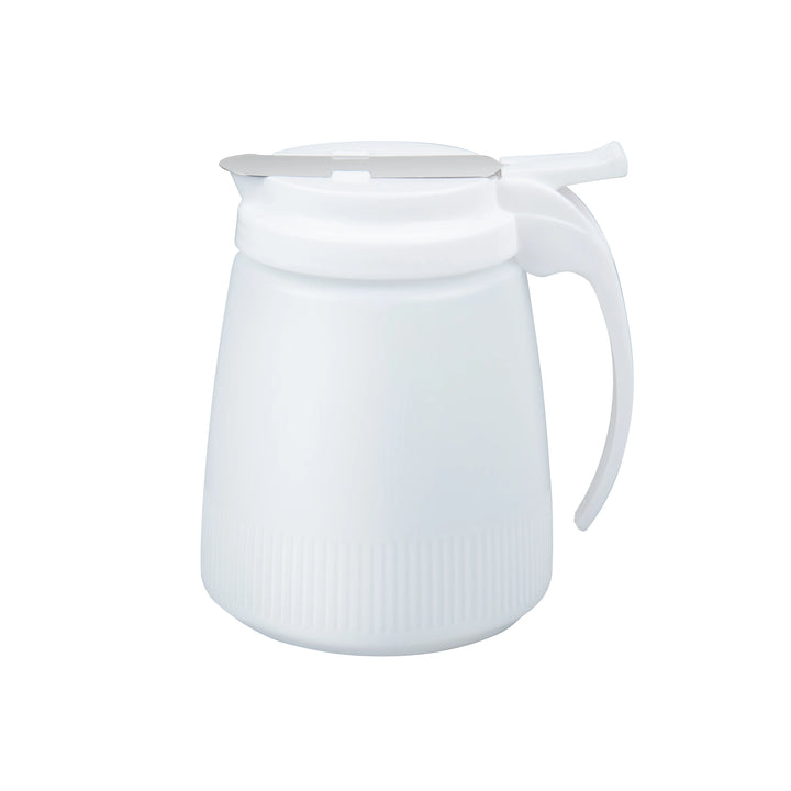 Restaurantware RW Base 32 Ounce Syrup Dispensers, White, Plastic, 5.50 x 4.50 x 5.75 Inch - Restaurant Equipment and Smallwares - Canadian Distribution