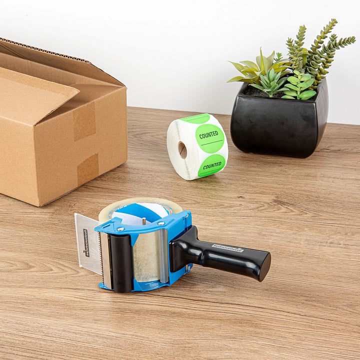 Restaurantware RW Base 3 Inch Heavy-Duty Tape Gun, Blue - Restaurant Equipment and Smallwares - Canadian Distribution - Ships Free Within Canada on Orders Above CAD $199