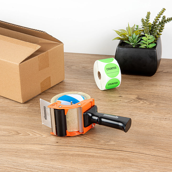 Restaurantware RW Base 3 Inch Heavy-Duty Tape Gun, Orange - Restaurant Equipment and Smallwares - Canadian Distribution - Ships Free Within Canada on Orders Above CAD $199