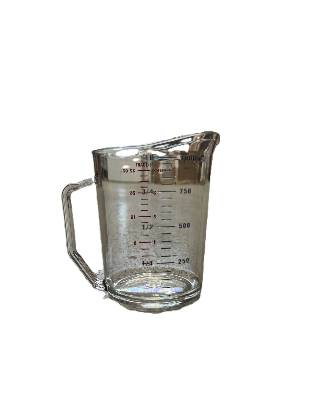 Cambro 1Qt Clear Plastic Measuring Cups - Restaurant Equipment and Smallwares - Canadian Distribution - Ships Free Within Canada on Orders Above CAD $199