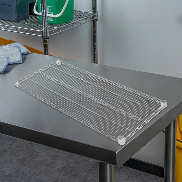 Restaurantware RW Base 24 x 48 Inch NSF Shelves, Chrome - Restaurant Equipment and Smallwares - Canadian Distribution - Ships Free Within Canada on Orders Above CAD $199