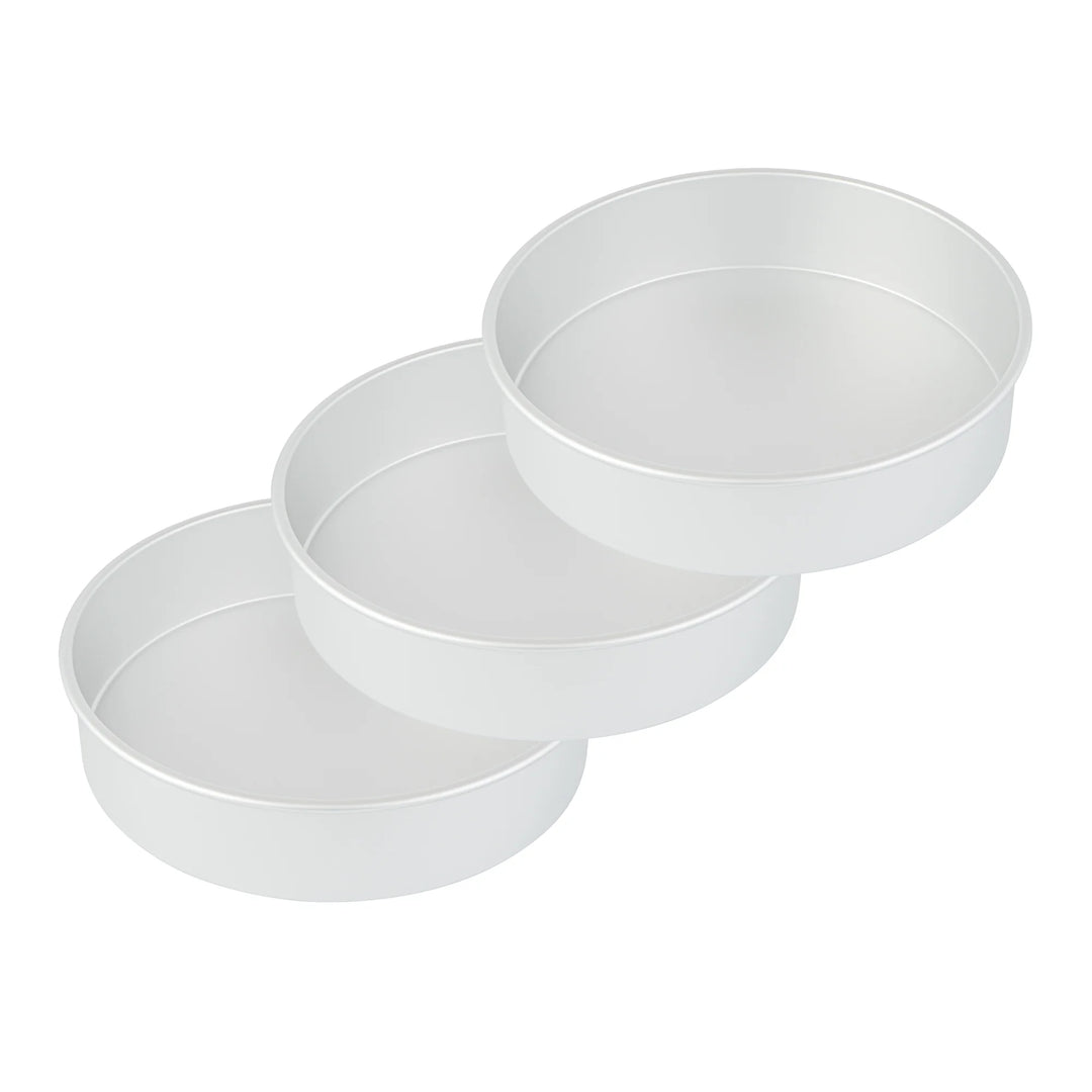 Restaurantware Met Lux 12 x 12 x 3 Inch Cake Pans, Aluminum, Round, Straight-Sided - Restaurant Equipment and Smallwares - Canadian Distribution - Ships Free Within Canada on Orders Above CAD $199