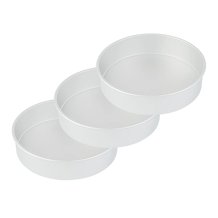 Restaurantware Met Lux 12 x 12 x 3 Inch Cake Pans, Aluminum, Round, Straight-Sided - Restaurant Equipment and Smallwares - Canadian Distribution - Ships Free Within Canada on Orders Above CAD $199
