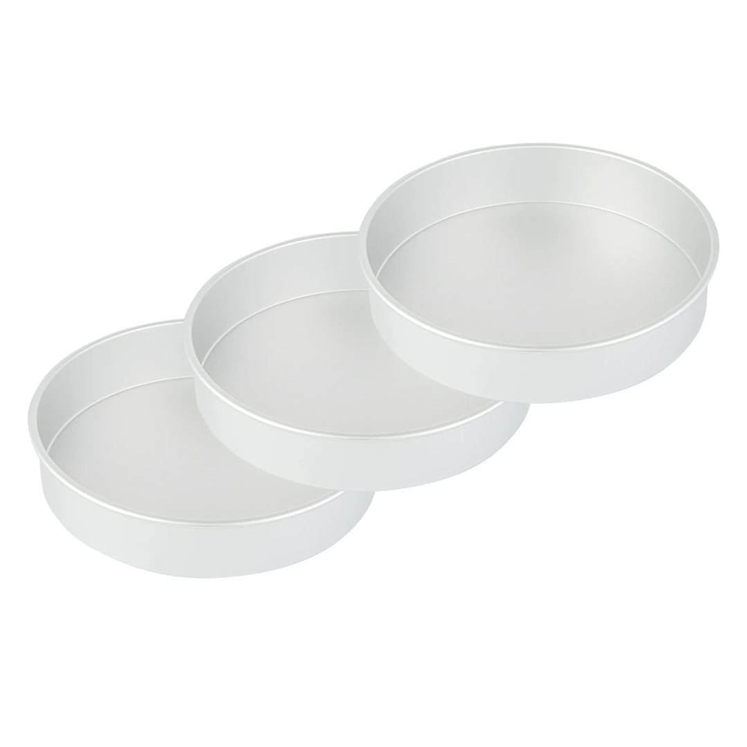Restaurantware Met Lux 14 x 14 x 3 Inch Cake Pans, Aluminum, Round, Straight-Sided - Restaurant Equipment and Smallwares - Canadian Distribution - Ships Free Within Canada on Orders Above CAD $199