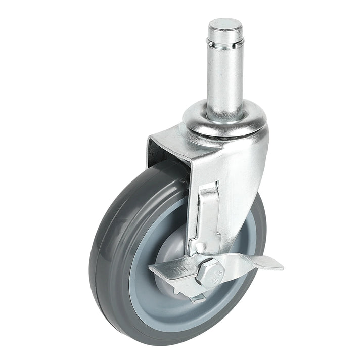 Restaurantware RW Base 5 Inch Swivel Stem Casters, with Breaks, for Gray Shelf Kit - Restaurant Equipment and Smallwares - Canadian Distribution