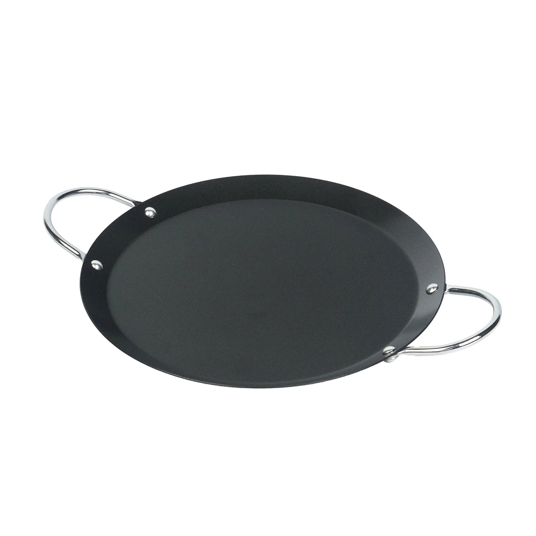 Restaurantware Met Lux 9 Inch Non-Stick Griddles, Chrome Handles, Carbon Steel, Round - Restaurant Equipment and Smallwares - Canadian Distribution