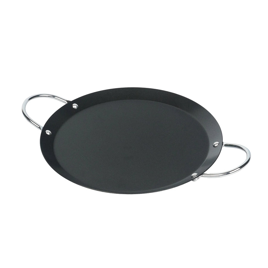 Restaurantware Met Lux 9 Inch Non-Stick Griddles, Chrome Handles, Carbon Steel, Round - Restaurant Equipment and Smallwares - Canadian Distribution