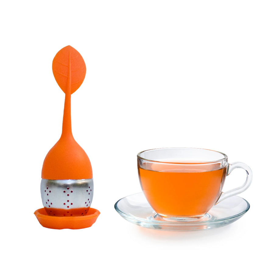 FloralTea Single Serve Tea Infuser, Orange - Restaurant Equipment and Smallwares - Canadian Distribution