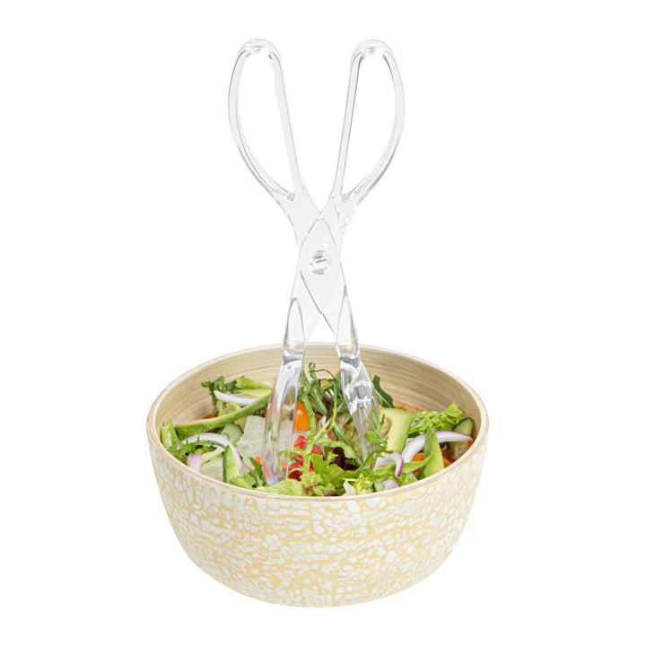 Restaurantware Cater Tek Clear Plastic Salad Tongs, 11.5 x 2.75 x 2.75In - Restaurant Equipment and Smallwares - Canadian Distribution - Ships Free Within Canada on Orders Above CAD $199