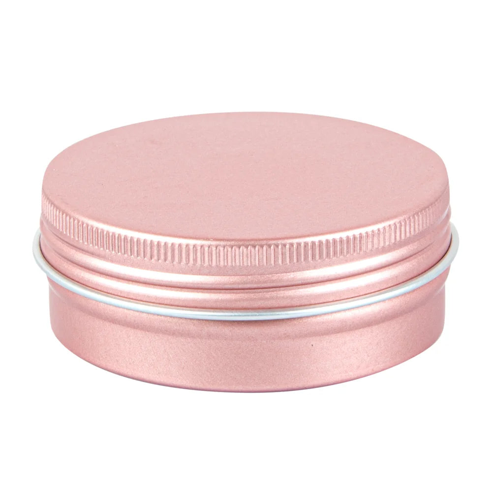 Restaurantware RW Base 2oz Tin Containers, Rose Gold, Round, with Screw Lid - Restaurant Equipment and Smallwares - Canadian Distribution