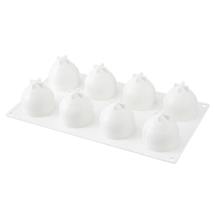 Restaurantware Pastry Tek 8-Compartment Silicone Peach Molds - Restaurant Equipment and Smallwares - Canadian Distribution