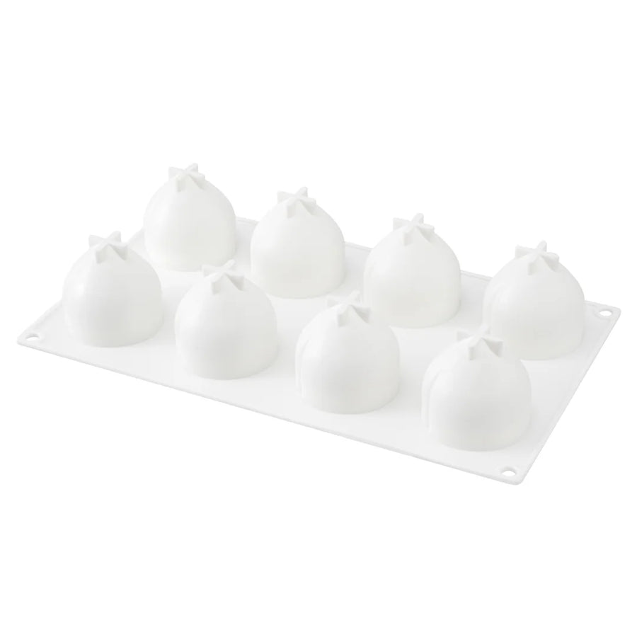 Restaurantware Pastry Tek 8-Compartment Silicone Peach Molds - Restaurant Equipment and Smallwares - Canadian Distribution
