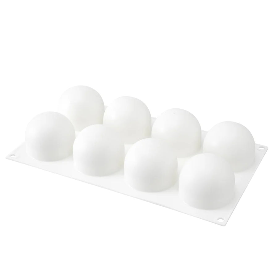 Restaurantware Pastry Tek 8-Compartment Silicone Ball Molds - Restaurant Equipment and Smallwares - Canadian Distribution