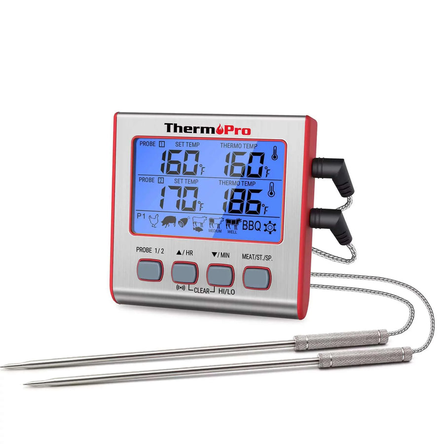 ThermoPro Digital Large Display Meat Food Service Thermometers, With Timer - Restaurant Equipment and Smallwares - Canadian Distribution