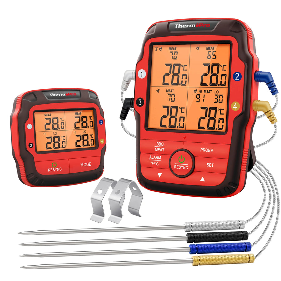 ThermoPro Wireless Remote Meat Food Service Thermometers, 2 Probe - Restaurant Equipment and Smallwares - Canadian Distribution